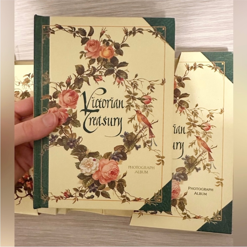 RARE 90’s Vintage Victorian Treasury Photo Album Collection Book and Cards